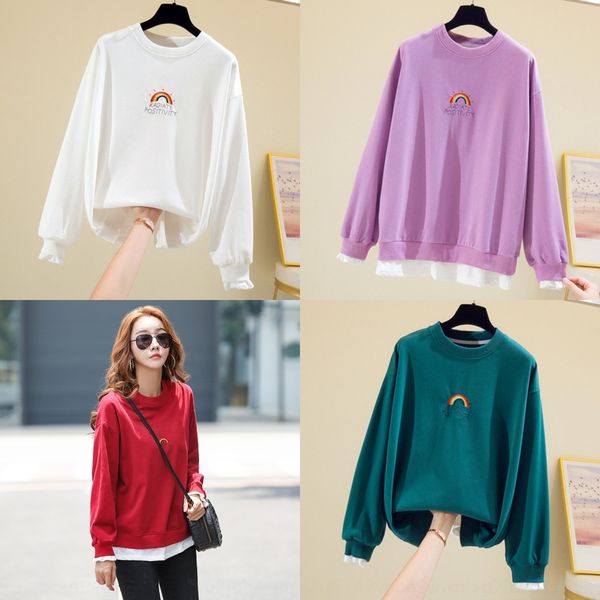 kq2ae fake two-piece sweater lb6 fashionable 2020 autumn new korean lb6sa neck loose long pullover thin pullover sleeve coat round wo, Black
kq2ae fake two-piece sweater lb6 fashionable 2020 autumn new korean lb6sa neck loose long pullover thin pullover sleeve coat round wo, Black