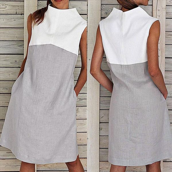 womens holiday o neck solid dress ladies summer beach party dress plus size faldas largas mujer #25, Black;gray
womens holiday o neck solid dress ladies summer beach party dress plus size faldas largas mujer #25, Black;gray