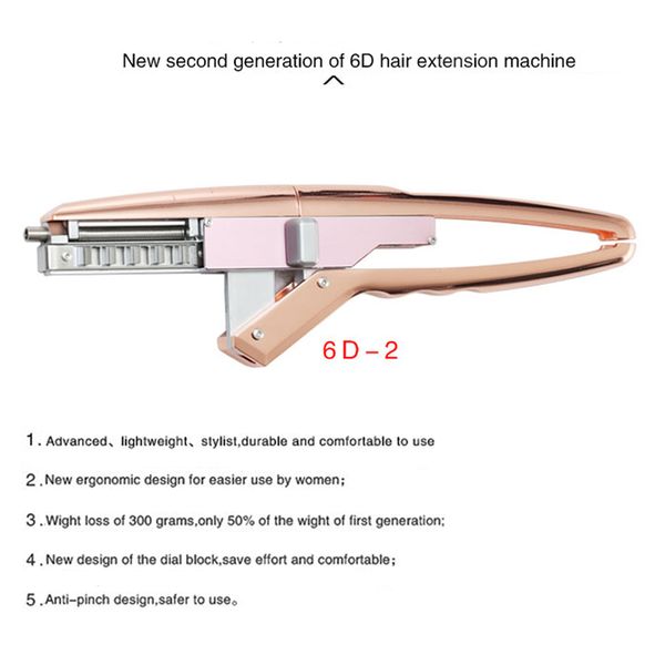 professional second eneration of 6d hair extension machine 6d hair connector salon hair styling tools 6d extension machine 2
professional second eneration of 6d hair extension machine 6d hair connector salon hair styling tools 6d extension machine 2