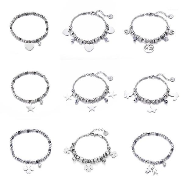 stainless steel multi beads crystal bracelet heart star figure tree of life four clover charms bracelet women 2020 steel jewelry1, Golden;silver
stainless steel multi beads crystal bracelet heart star figure tree of life four clover charms bracelet women 2020 steel jewelry1, Golden;silver