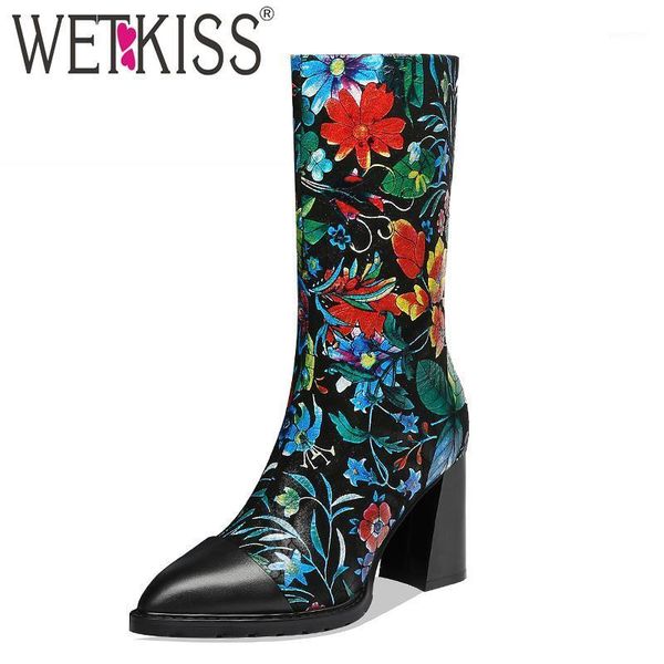 boots wetkiss cow leather mid-calf women print high heels thick boot retro shoes female pointed toe ladies winter 20211, Black
boots wetkiss cow leather mid-calf women print high heels thick boot retro shoes female pointed toe ladies winter 20211, Black
