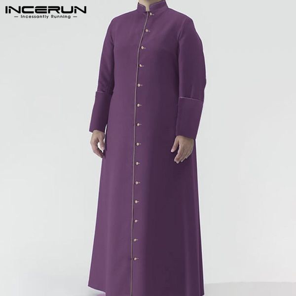 ethnic clothing incerun mens solid muslim robe long sleeve stand collar patchwork robes man vintage buttons church costume jubba thobe plus, Red
ethnic clothing incerun mens solid muslim robe long sleeve stand collar patchwork robes man vintage buttons church costume jubba thobe plus, Red