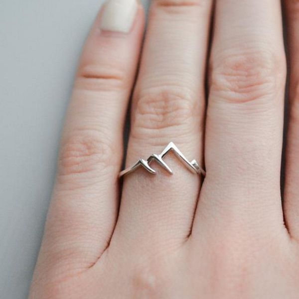 fashion creative mountain range ring nature motivation jewelry hiking snowboard lover gift stainless steel rings for women, Silver
fashion creative mountain range ring nature motivation jewelry hiking snowboard lover gift stainless steel rings for women, Silver
