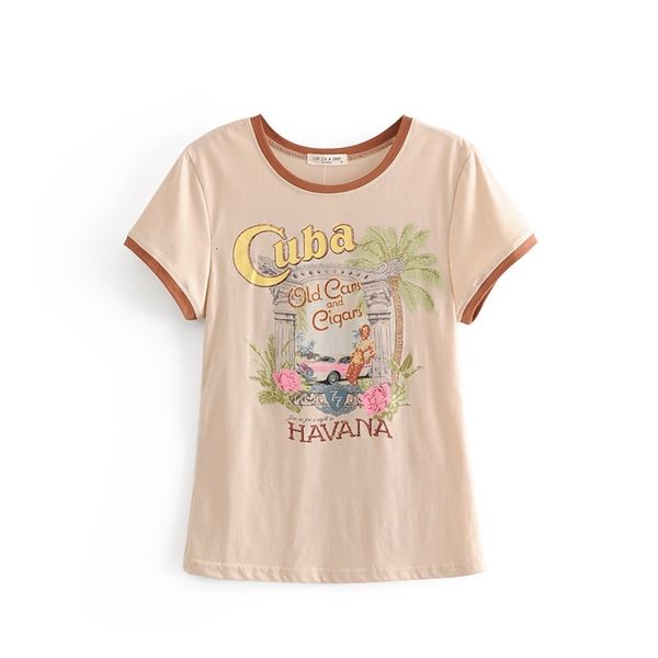 2021 new woman cotton clothes women's t-shirt o-neck short print casual brown shirts a regular size 98cu, White
2021 new woman cotton clothes women's t-shirt o-neck short print casual brown shirts a regular size 98cu, White