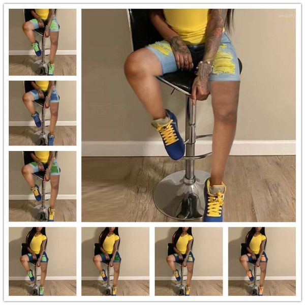 women's jeans contrast color holes ripped women denim shorts fashion hip hop girls streetwear short pants trousers plus size1, Blue
women's jeans contrast color holes ripped women denim shorts fashion hip hop girls streetwear short pants trousers plus size1, Blue