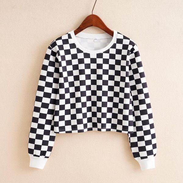 artguy women autumn casual fashion crop long sleeve ladies black white checkerboard print short cropped pullover sweatshirt1
artguy women autumn casual fashion crop long sleeve ladies black white checkerboard print short cropped pullover sweatshirt1