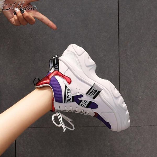 suovekgo 2020 spring new leather women's chunky sneakers fashion women thick sole shoes woman dad footwear, Black
suovekgo 2020 spring new leather women's chunky sneakers fashion women thick sole shoes woman dad footwear, Black