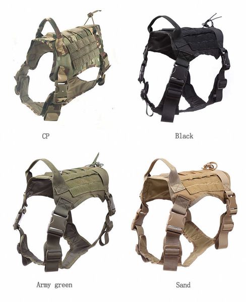 tactical dog vest breathable army dog clothes harness adjustable size training hunting molle dog vest harness, Black;green
tactical dog vest breathable army dog clothes harness adjustable size training hunting molle dog vest harness, Black;green