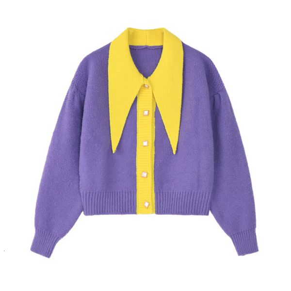 2021 new short knit sweater turtleneck turned down cardigan cut purple green outerwear female autumn xy5109 3427, White;black
2021 new short knit sweater turtleneck turned down cardigan cut purple green outerwear female autumn xy5109 3427, White;black