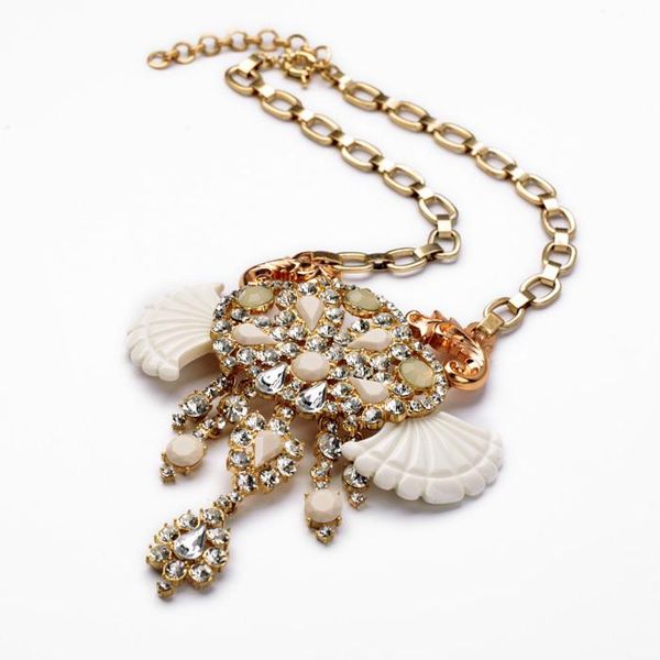 pendant necklaces bulk price miss necklace designer full blossoms & shell charm gold color crystal encrusted jewellery, Silver
pendant necklaces bulk price miss necklace designer full blossoms & shell charm gold color crystal encrusted jewellery, Silver