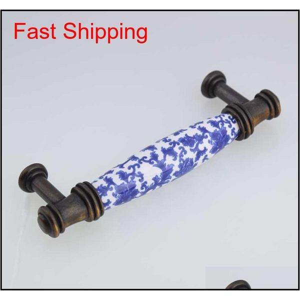 european 96mm bronze dresser white and blue drawer cabinet pull blue flower ceramic hand qylddd packing2010
european 96mm bronze dresser white and blue drawer cabinet pull blue flower ceramic hand qylddd packing2010