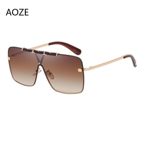 sunglasses aoze 2021 luxury oversize women brand designer gradient siamese classic vintage drive uv400, White;black
sunglasses aoze 2021 luxury oversize women brand designer gradient siamese classic vintage drive uv400, White;black