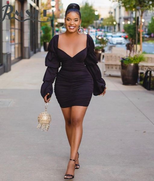 rmsfe 2021 european and american women's long sleeve v-neck fashion bubble sleeve pleated dress1, Black;gray
rmsfe 2021 european and american women's long sleeve v-neck fashion bubble sleeve pleated dress1, Black;gray