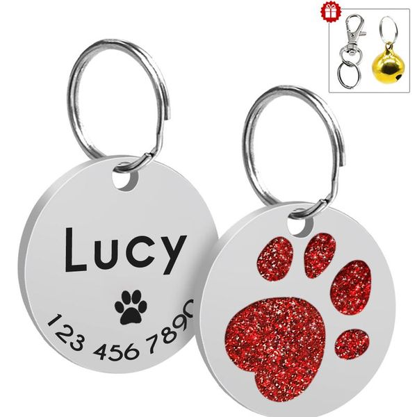 glitter paw pet dog id tags personalized stainless steel id tag anti-lost for puppy cat custom engraved name collar acc sqcrgc
glitter paw pet dog id tags personalized stainless steel id tag anti-lost for puppy cat custom engraved name collar acc sqcrgc