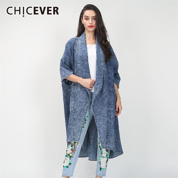 chicever asymmetrical denim women's windbreaker lapel collar half sleeve pocket female trench coats autumn fashion clothing 201031, Tan;black
chicever asymmetrical denim women's windbreaker lapel collar half sleeve pocket female trench coats autumn fashion clothing 201031, Tan;black