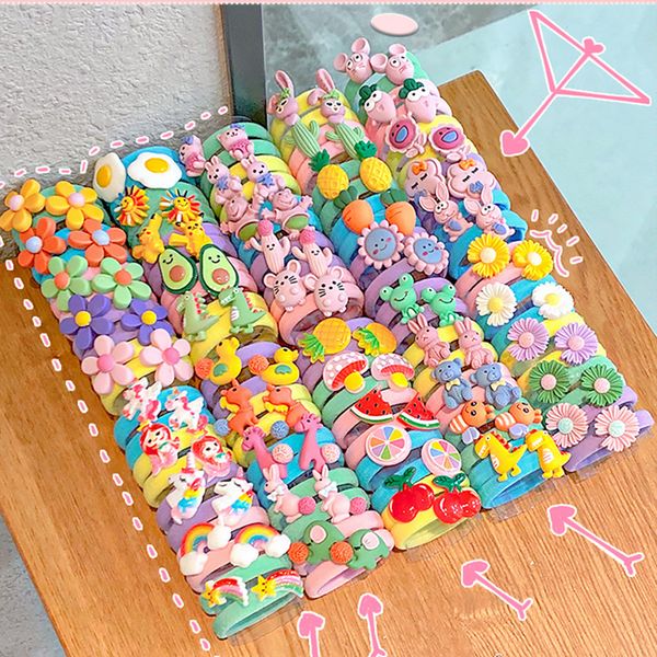 10pcs/set rainbow cartoon character fruits flower nylon elastic bands women girl sweet rubber hair tie scrunchie headwear
10pcs/set rainbow cartoon character fruits flower nylon elastic bands women girl sweet rubber hair tie scrunchie headwear