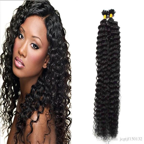 u tip deep curly brazilian hair extensions keratin pre bonded nail tip hair extension brazilian virgin fusion hair extensions keratin 100g, Black
u tip deep curly brazilian hair extensions keratin pre bonded nail tip hair extension brazilian virgin fusion hair extensions keratin 100g, Black