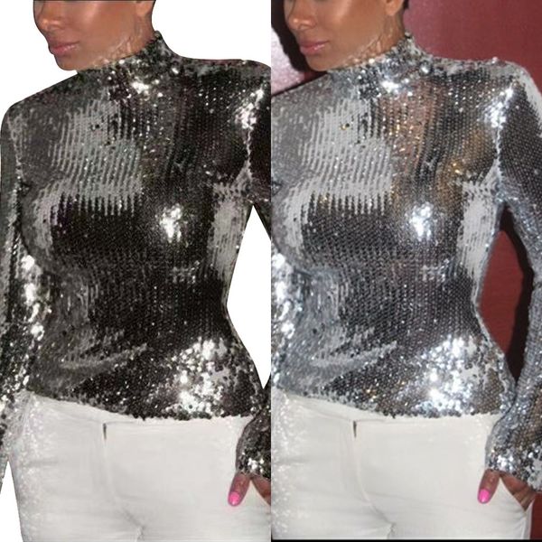 qgsor 2019 нового типоразмера высокого воротника длинный рукав блестка сексуальные блестки ночной наряд ptxdq, White 
qgsor 2019 нового типоразмера высокого воротника длинный рукав блестка сексуальные блестки ночной наряд ptxdq, White