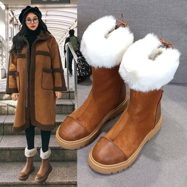 boots women's 2021 winter warm plush snow boots, fur shoes, ankle boots,plus velvet non-slip cotton and platform boot, Black
boots women's 2021 winter warm plush snow boots, fur shoes, ankle boots,plus velvet non-slip cotton and platform boot, Black