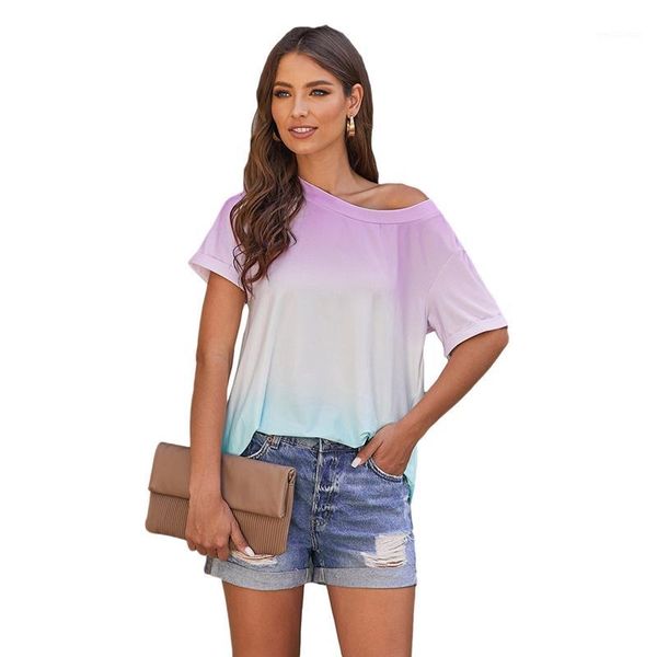 gradient t-shirt pullover patchwork short sleeve o-neck loose tshirts women casual t-shirt1, White
gradient t-shirt pullover patchwork short sleeve o-neck loose tshirts women casual t-shirt1, White
