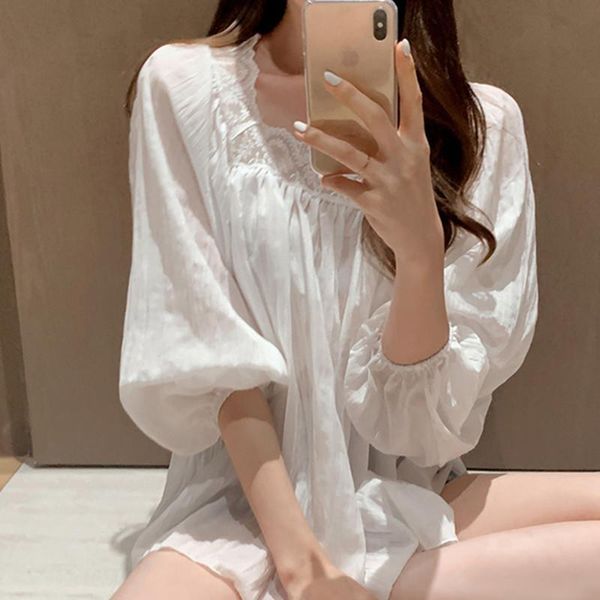 women's blouses & shirts hzirip women shirt 2021 summer chiffon lace girl puff sleeve cute sweet elegant lady office blouse casual hig, White
women's blouses & shirts hzirip women shirt 2021 summer chiffon lace girl puff sleeve cute sweet elegant lady office blouse casual hig, White