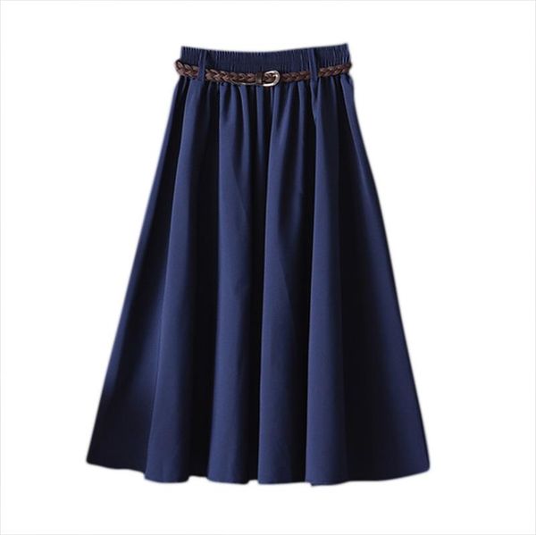 sweet pleated skirt summer belt elastic ladies midi skirts high waist a line elegant female skirt preppy style, Black
sweet pleated skirt summer belt elastic ladies midi skirts high waist a line elegant female skirt preppy style, Black