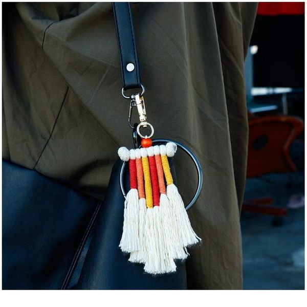 weaving rainbow keychains for women boho handmade key holder keyring macrame bag charm accessories car hanging jllmqg
weaving rainbow keychains for women boho handmade key holder keyring macrame bag charm accessories car hanging jllmqg