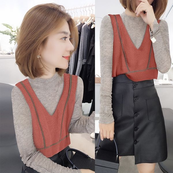uqc2i fanlisi 2020 new shirt wwjwu knitted western style spring vest suit base shirt vest two-piece vesteuropean, Gray
uqc2i fanlisi 2020 new shirt wwjwu knitted western style spring vest suit base shirt vest two-piece vesteuropean, Gray