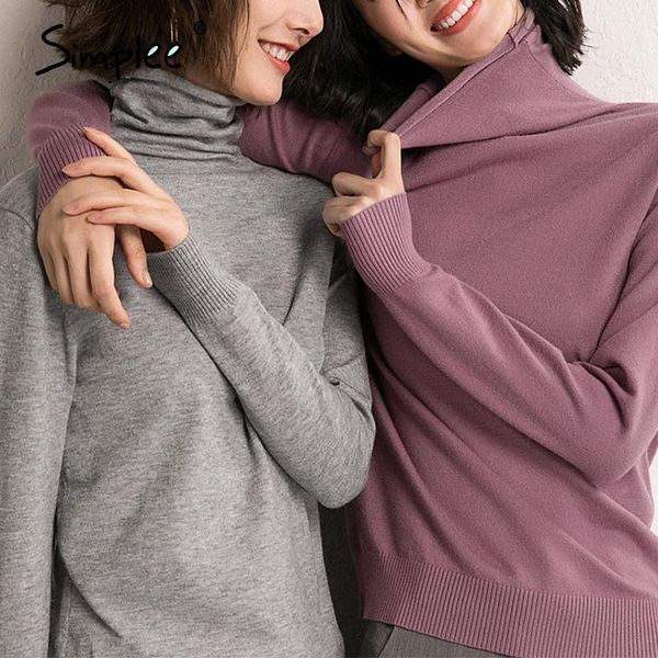 simplee leisure high collar sweater cosy slim long sleeve pullover home style fashion women's sweater autumn winter 2020, White;black
simplee leisure high collar sweater cosy slim long sleeve pullover home style fashion women's sweater autumn winter 2020, White;black