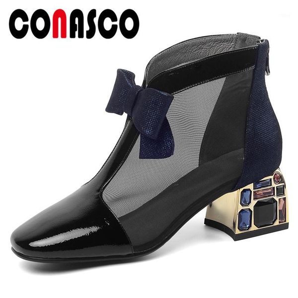 boots conasco women cow patent leather summer ankle pumps butterfly-knot mesh crystal thick high heels back zipper woman1, Black
boots conasco women cow patent leather summer ankle pumps butterfly-knot mesh crystal thick high heels back zipper woman1, Black
