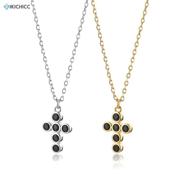 kikichicc new 925 sterling silver gold cross pendant chain necklace women simple slim women fashion jewelry crystal jewels
kikichicc new 925 sterling silver gold cross pendant chain necklace women simple slim women fashion jewelry crystal jewels