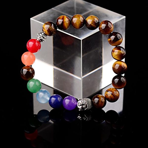 new silver color buddha tiger eye stone beads bracelet men bileklik 7 chakra women yoga prayer jewelry pulsera hombre ab223, Black
new silver color buddha tiger eye stone beads bracelet men bileklik 7 chakra women yoga prayer jewelry pulsera hombre ab223, Black