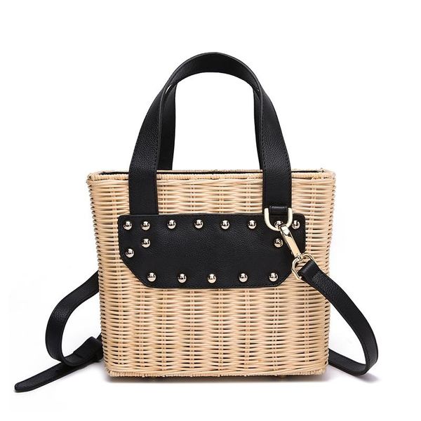 high-grade layer cowhide with handmade rattan, wood bag, woven bag, summer vacation rattan
high-grade layer cowhide with handmade rattan, wood bag, woven bag, summer vacation rattan