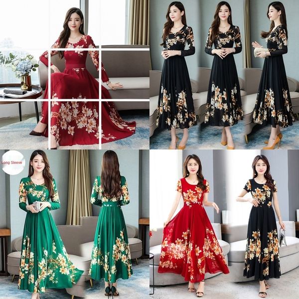 rhsij 2019 autumn skirt long skirt selling women's swing high sleeve elegant long waist large dress floral middle-aged dress kc2kg, Black;gray
rhsij 2019 autumn skirt long skirt selling women's swing high sleeve elegant long waist large dress floral middle-aged dress kc2kg, Black;gray