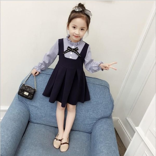 2020 spring and autumn wear korean new girls' new dress princess dress children's children's fake two little girls' long, Black;gray
2020 spring and autumn wear korean new girls' new dress princess dress children's children's fake two little girls' long, Black;gray