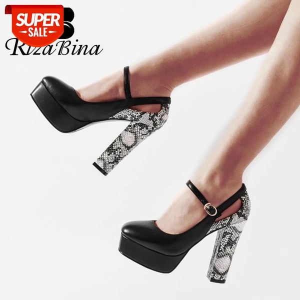 rizabina women pumps shoes fashion buckle snake print shoes women genuine leather platform thick high heels footwear size 33-40 #5f3j
rizabina women pumps shoes fashion buckle snake print shoes women genuine leather platform thick high heels footwear size 33-40 #5f3j