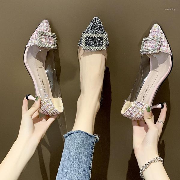 dress shoes women woman transparent square buckle ladies pumps pointed toe thin high heels slip on shallow office work1, Black
dress shoes women woman transparent square buckle ladies pumps pointed toe thin high heels slip on shallow office work1, Black
