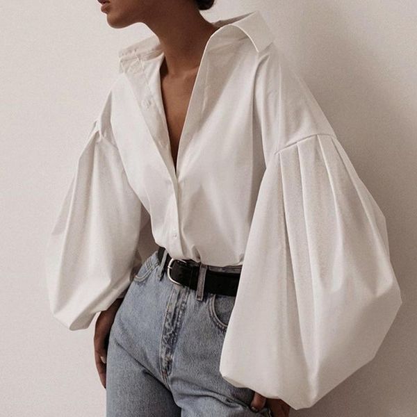 11.11sale lantern sleeve fashion shirt white black button vintage blouse turn down collar office ladies shirt female casual
11.11sale lantern sleeve fashion shirt white black button vintage blouse turn down collar office ladies shirt female casual