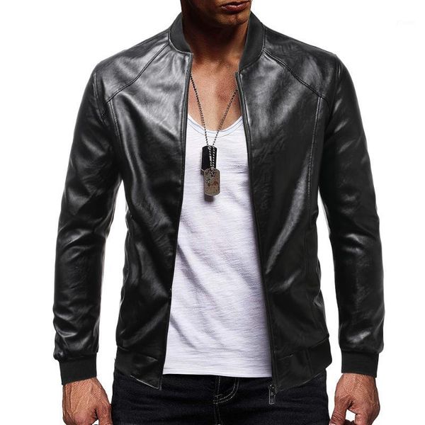 faux fur coat men 2020 new men's solid color stand collar zipper motorcycle slim long sleeve men's leather jacket1, Black
faux fur coat men 2020 new men's solid color stand collar zipper motorcycle slim long sleeve men's leather jacket1, Black