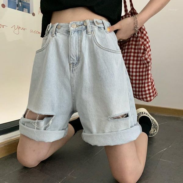 women street shorts high waist wide leg denim shorts women hole jeans summer girl pants1, Blue
women street shorts high waist wide leg denim shorts women hole jeans summer girl pants1, Blue