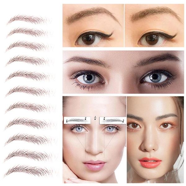 10 pair eyebrows tattoo sticker magic 6d hair-like false waterproof lasting makeup water-based eye brow
10 pair eyebrows tattoo sticker magic 6d hair-like false waterproof lasting makeup water-based eye brow