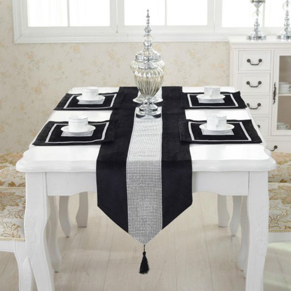 modern diamond velvet table runner + 4 dining placemats tablemats home decor wedding party decoration no cushion cover
modern diamond velvet table runner + 4 dining placemats tablemats home decor wedding party decoration no cushion cover