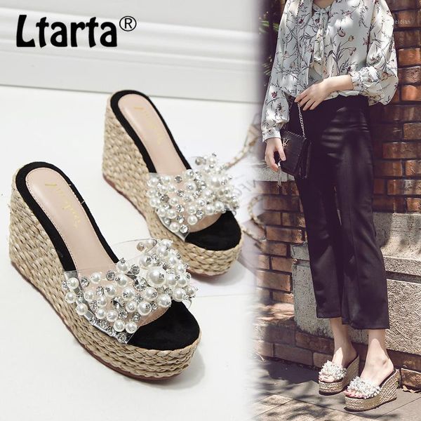 ltarta 2020 summer new fashion wedge heel platform slippers everyday wear casual high heel women sandals1, Black
ltarta 2020 summer new fashion wedge heel platform slippers everyday wear casual high heel women sandals1, Black
