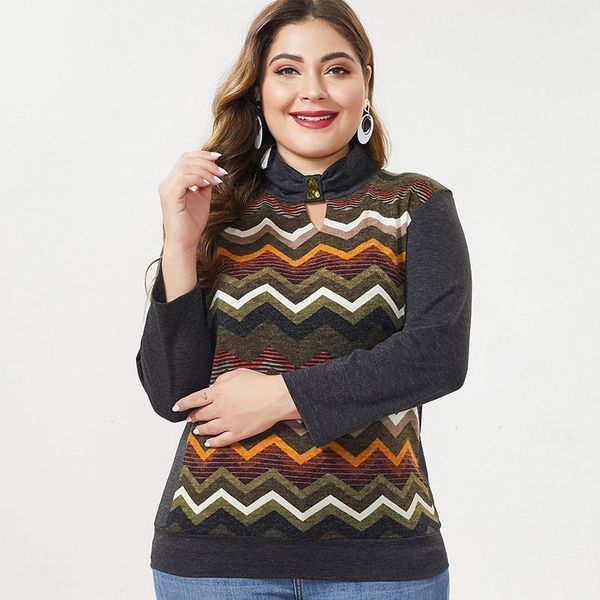 2020 autumn womens turtleneck long sleeve printed t shirt fashion ladies vintage elegant stripe mom plus size 1, White
2020 autumn womens turtleneck long sleeve printed t shirt fashion ladies vintage elegant stripe mom plus size 1, White