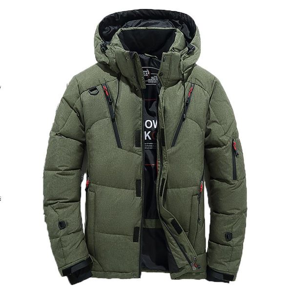 2020 new winter men's down thick warm jacket hooded thick duck down coat casual slim multi-pocket jacket, Black
2020 new winter men's down thick warm jacket hooded thick duck down coat casual slim multi-pocket jacket, Black