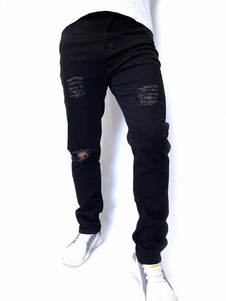 romwe guys ripped jeans u3vb#, Blue
romwe guys ripped jeans u3vb#, Blue