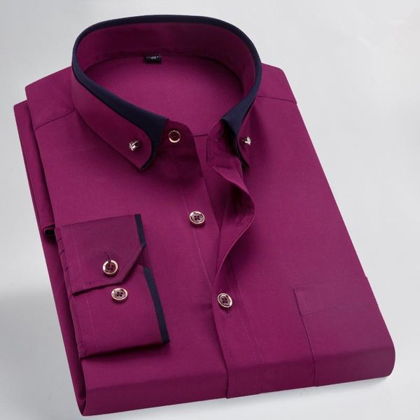 2020 spring autumn men business solid long sleeve dress shirts mens casual double-color collar silm fit shirt male clothes1, White;black
2020 spring autumn men business solid long sleeve dress shirts mens casual double-color collar silm fit shirt male clothes1, White;black
