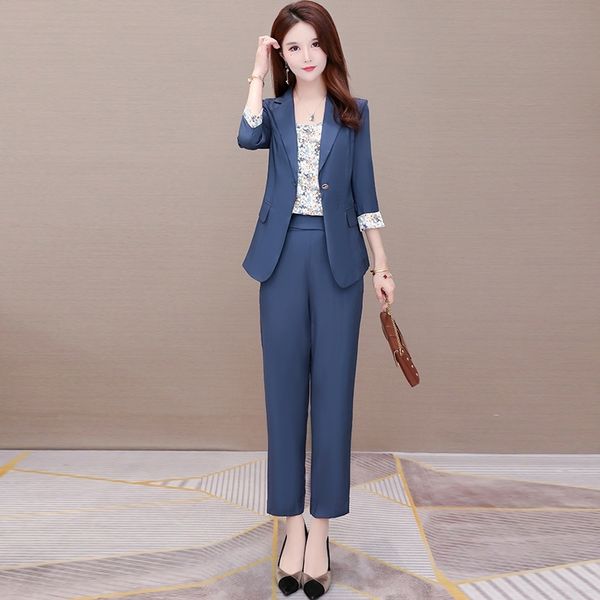 za5vw fashionable temperament noble age new three piece suit women's autumn 2020 reduction 7 4 sleeve coat small suit and trousers prin, Gray
za5vw fashionable temperament noble age new three piece suit women's autumn 2020 reduction 7 4 sleeve coat small suit and trousers prin, Gray