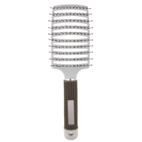 hair brushes curved vented styling brush comb detangling long thick curly massage blow drying 5 colors avaliable, Silver
hair brushes curved vented styling brush comb detangling long thick curly massage blow drying 5 colors avaliable, Silver