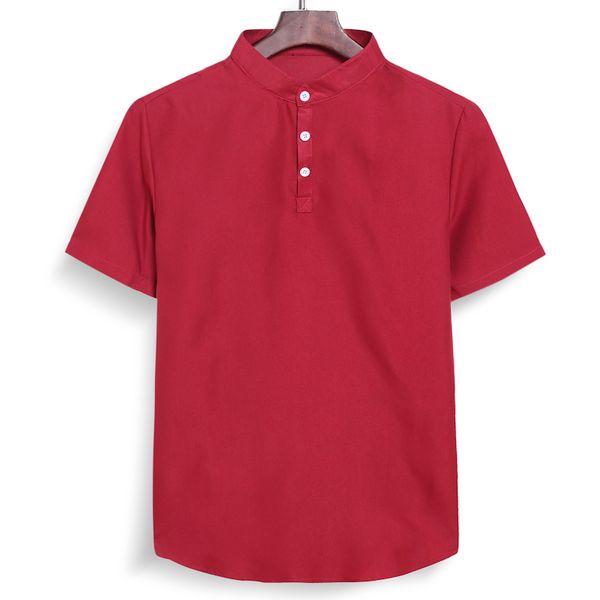 2021 new brand summer red linen solid color button short-sleeved five-point sleeve travel casual men's shirt t3vg, White;black
2021 new brand summer red linen solid color button short-sleeved five-point sleeve travel casual men's shirt t3vg, White;black